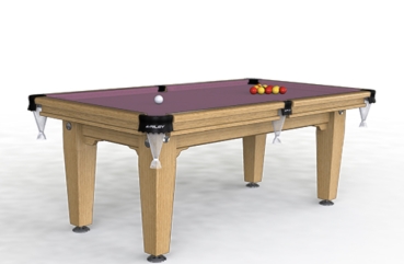 Riley Grand Solid Oak Finish UK 8 Ball Pool Table 7ft (213cm)